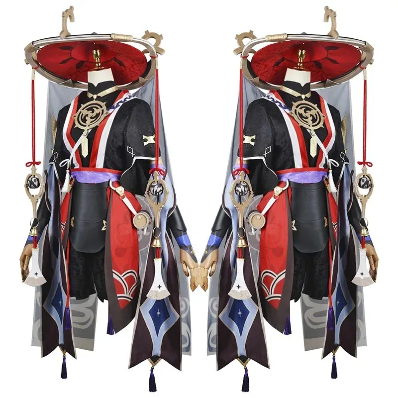 Scaramouche Косплей Костюм Парик Волосы Игра Impact Scaramouche Kunikuzushi Костюмы для косплея Кимоно Одежда Полный комплект