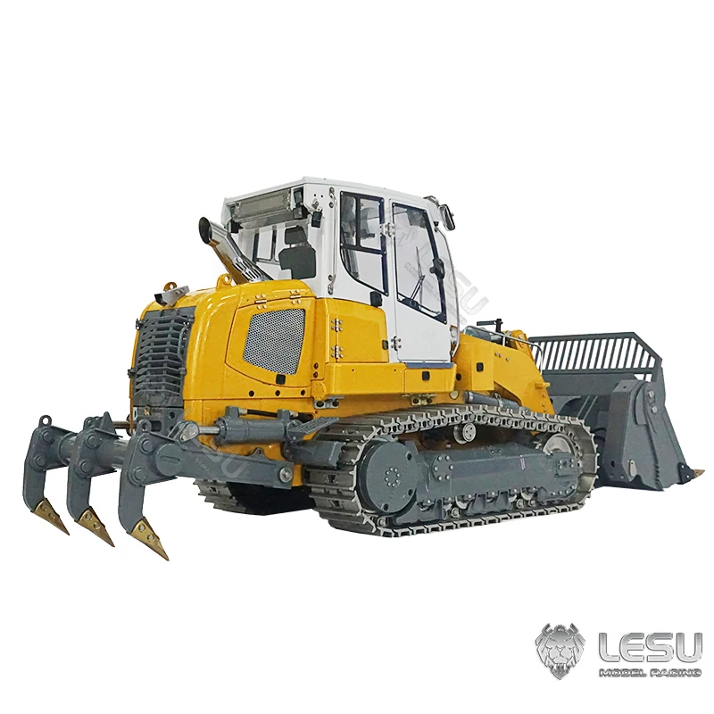 US Stock LESU 636 1/14 Metal Tracked Hydraulic Remote Control Loader Rear Hook RTR Battery PL18EV LITE Toy TH20604