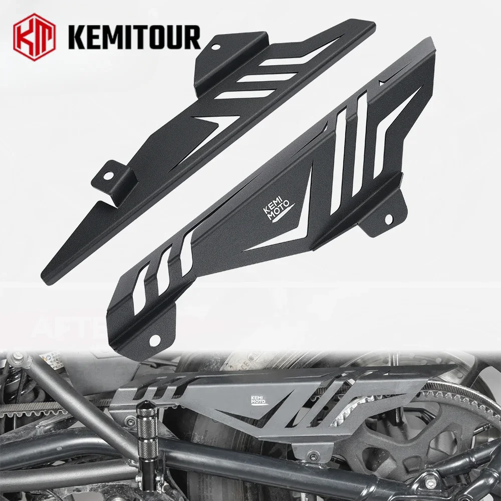 

KEMITOUR Motorcycle Chain Guard Cover Belt Protector Belt Guards for Sportster S 1250 RH1250 2021-2024 Motorcycle Accessories