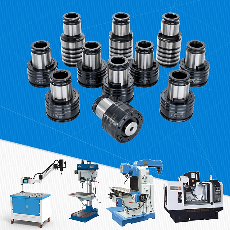 

Нарезной патрон GT12, патрон для нарезания резьбы с защитой от перегрузки, стандартный сверлильный патрон ISO M2, M3, M4, M5, M20, 19 мм