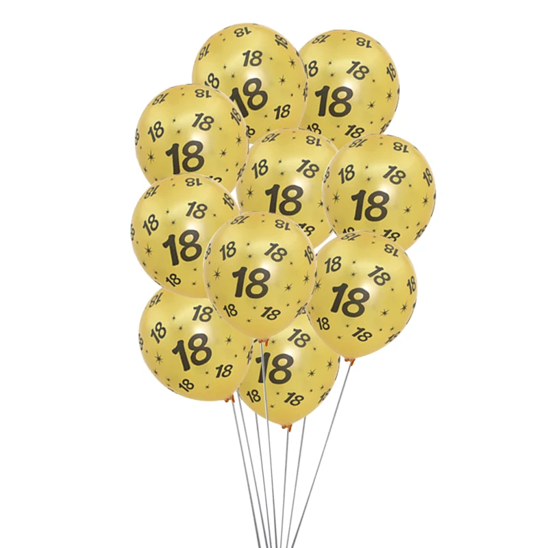 1 zak Gelukkig 18e 30e 40e 50e 60e Verjaardagsfeestje Latex Ballon Mannen Vrouwen volwassen Verjaardagsfeestje Accessoires Decoraties benodigdheden