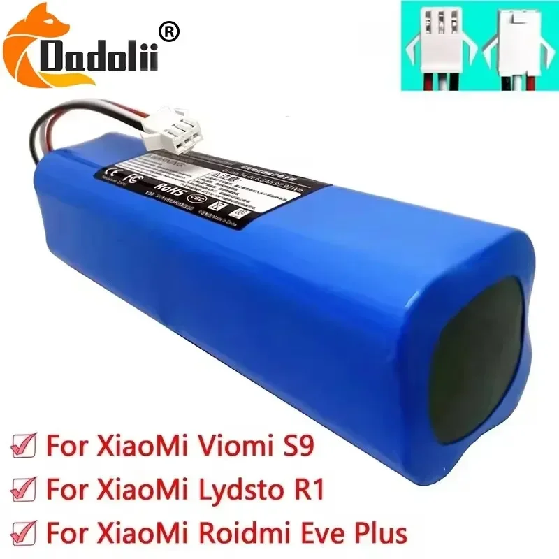

Long-Lasting 18650 Original Genuine 12800mAh Battery Pack for XiaoMi Lydsto R1 Robot Vacuum Cleaner R1 with High Energy Density