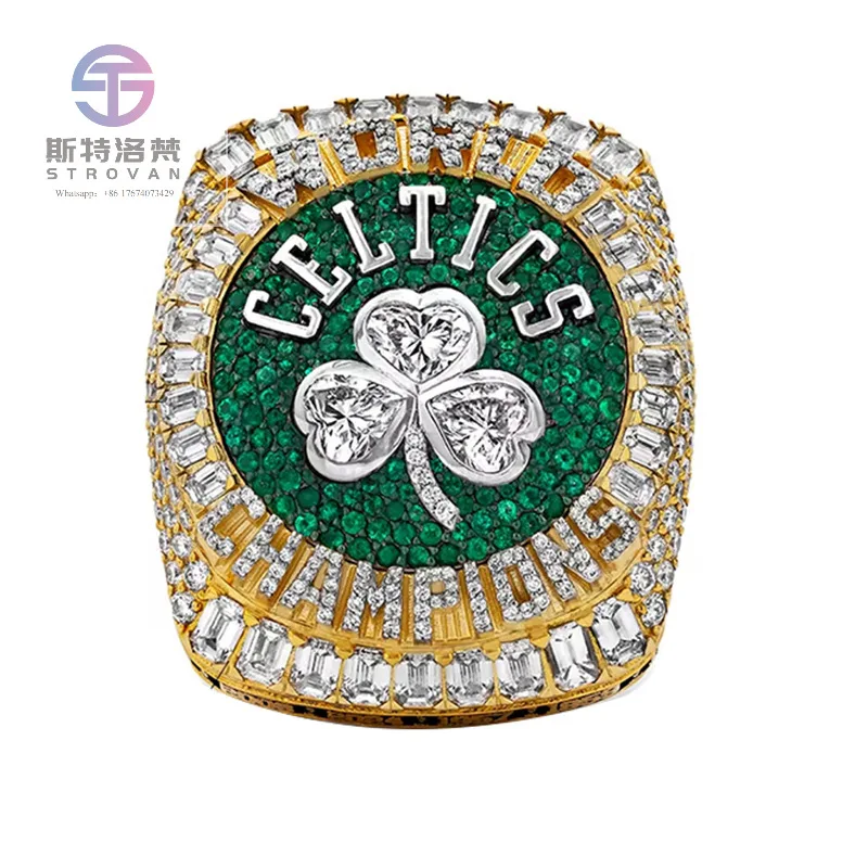 

Factory Hot Selling Fan Customized Collector's Item New 2024 Boston Celtics Basketball Championship Ring Men's Ring