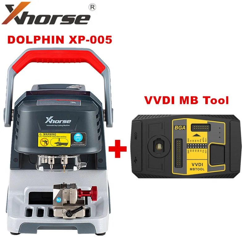 V1.6.5 Xhorse Condor Dolphin XP005 Automatic Key Cutting Machine Plus VVDI MB BGA Tool Get One Free Token Everyday