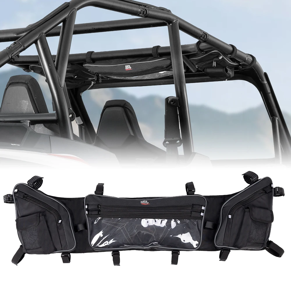 

KEMIMOTO UTV Roof Overhead Storage Bag Compatible with Polaris RZR XP 1000/ RZR XP 4 1000 2024-2025 1680D Prevent Sagging Bag