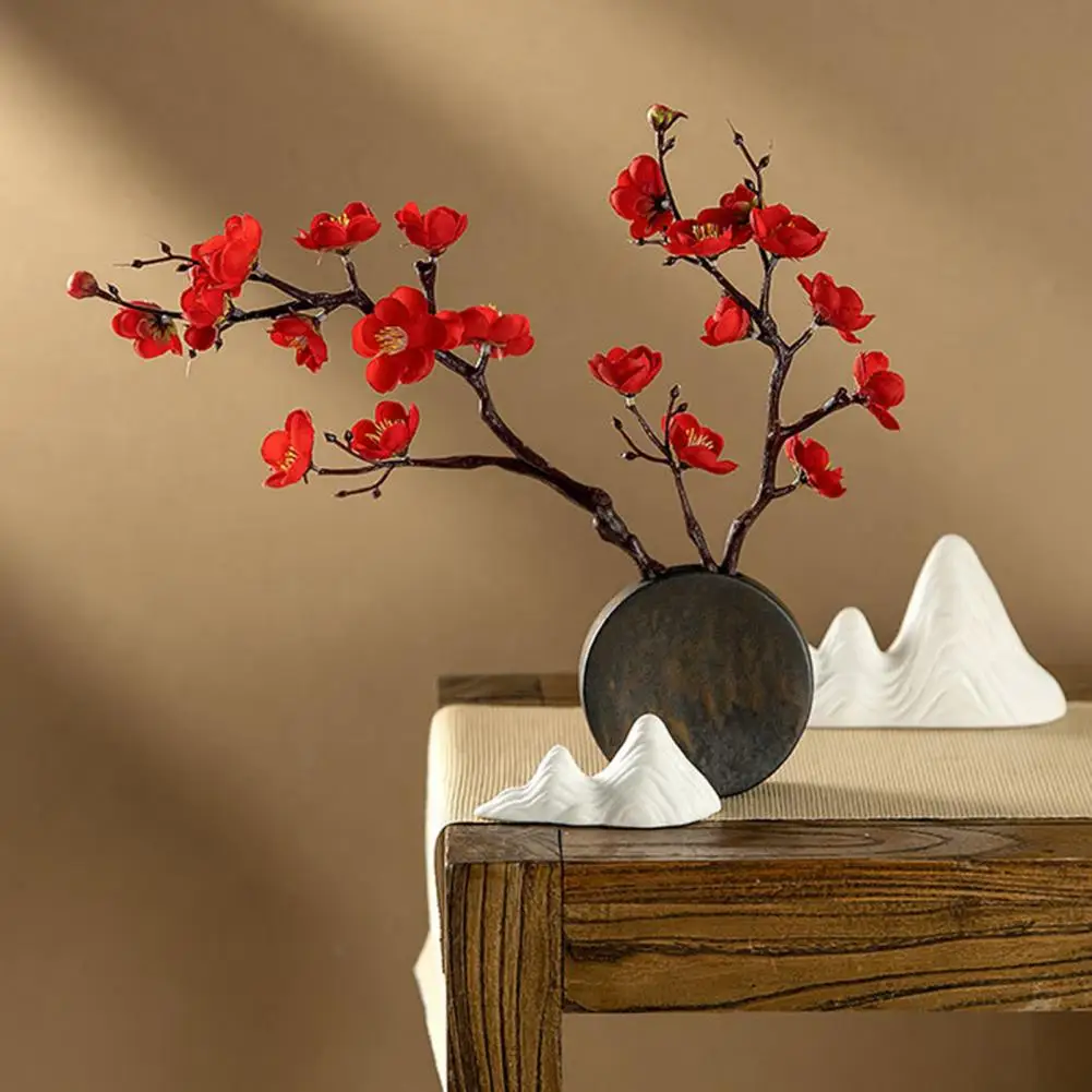 Artificial Plum Blossom Branch Spring Plum Cherry Blossom Silk Plum Flower Tree Decoration Home Wedding Hotel Vase Decoration