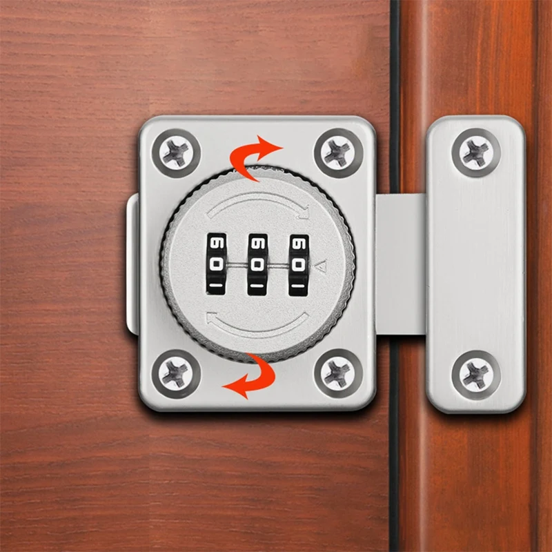 Mechanical Keyless Cabinet Lock, Swivel Drawer Lock Combination Lock, Combination Latch File Cabinet Lock