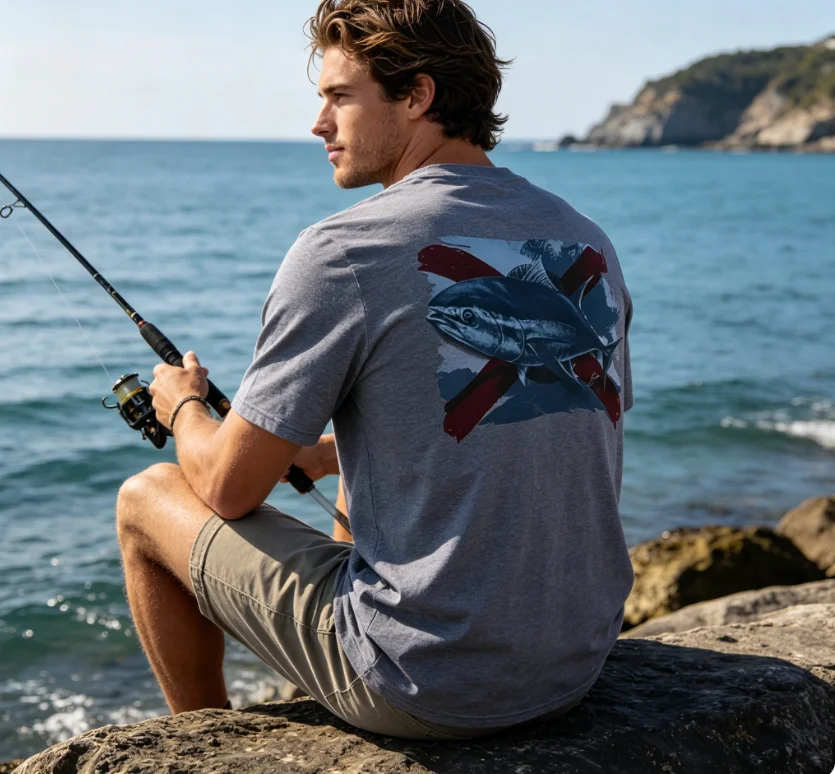 

HUK Summer fishing clothing Fishing Shirts Short Sleeve UV Protection T Shirts Camisa De Pesca UPF 50 Hiking T-shirt