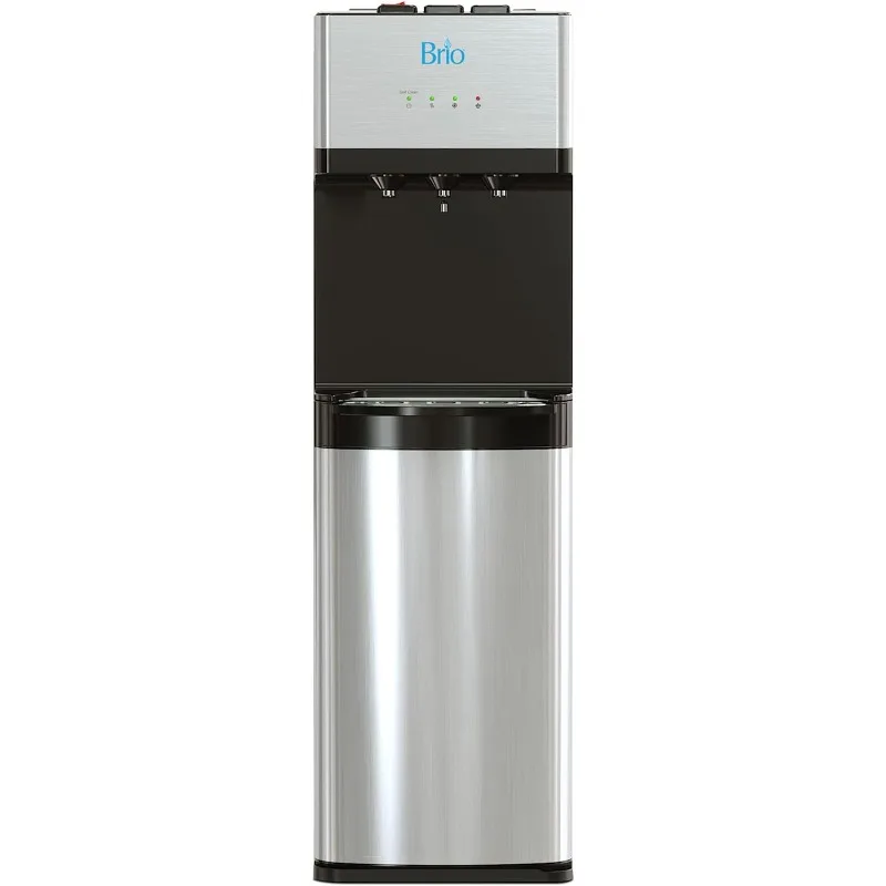 Brio 520 Bottleless Water Cooler Dispenser with 2 Stage Filtration - Self Cleaning, Hot Cold and Room Temperature Water