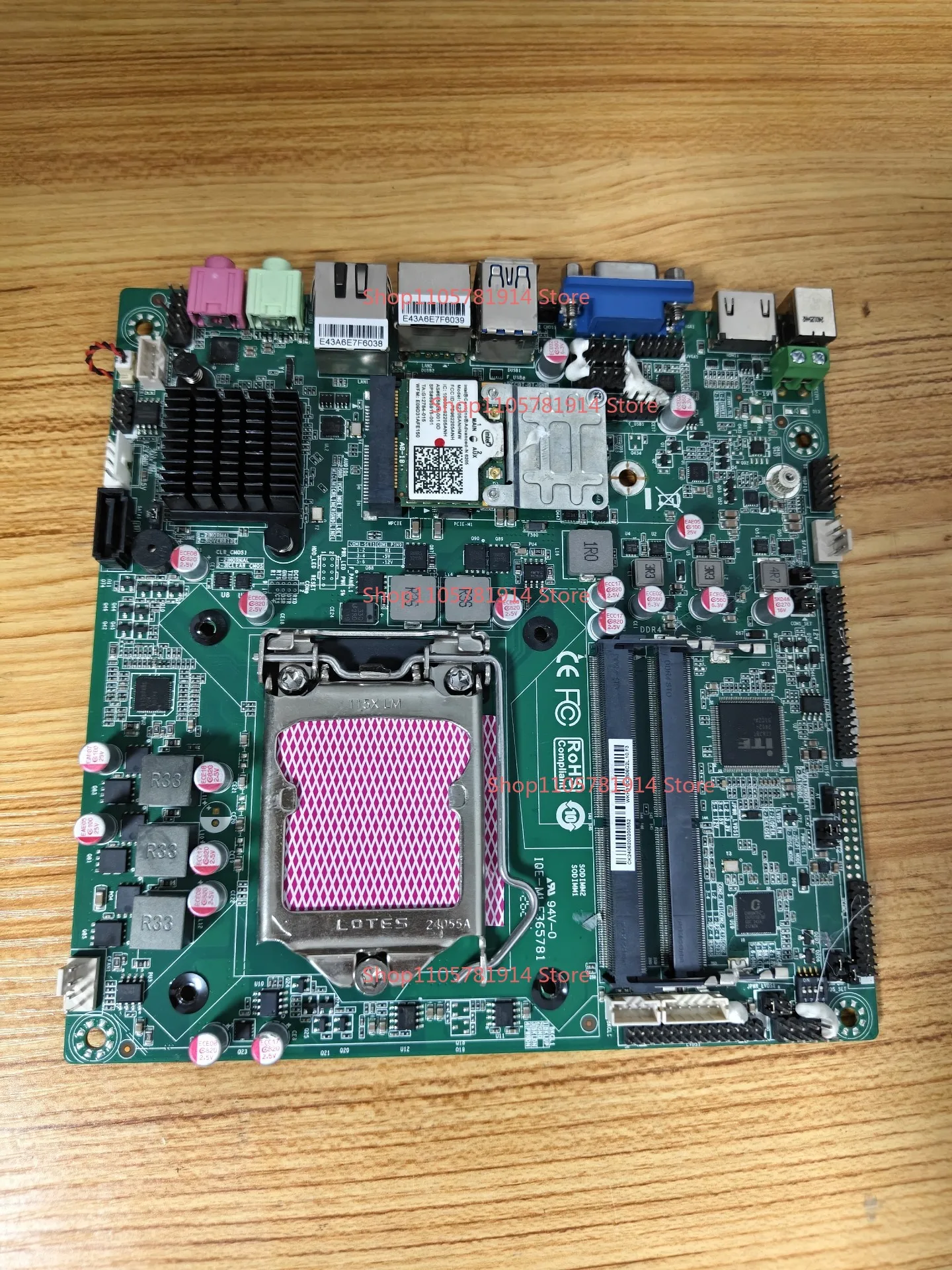 For H310 Main Board WK H310CB0 6C2L DDR4 MSATA Dual Gigabit