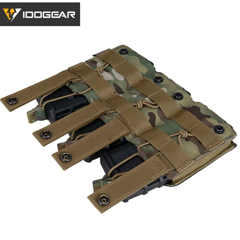 IDOGEAR Tactical LSR 556 Mag Pouch Triple Mag Carrier MOLLE Pouch Laser Cut 3567