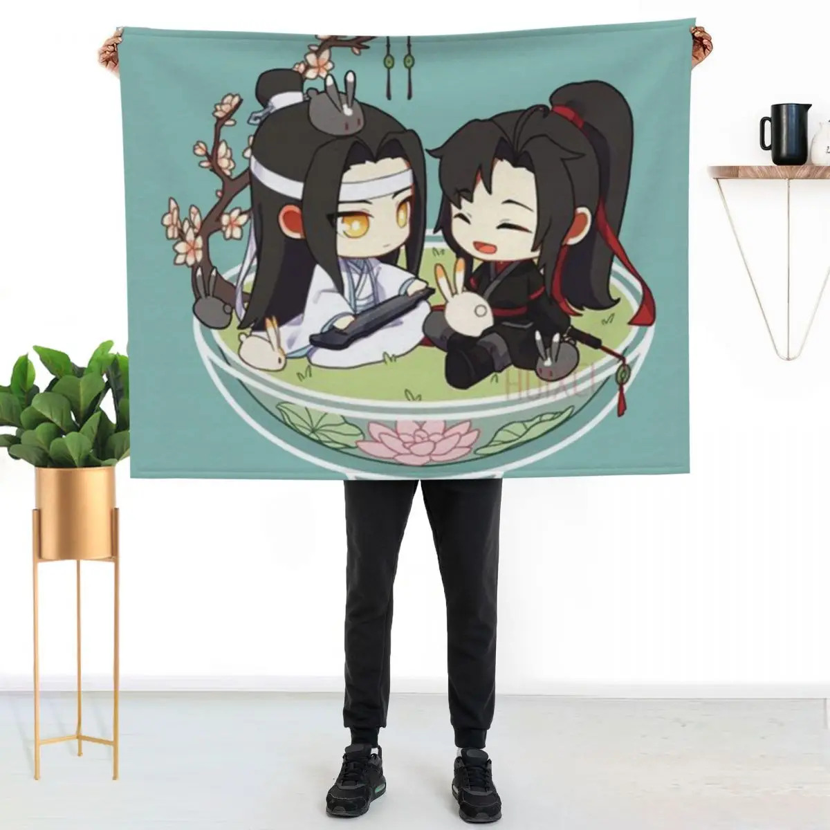 theUNTAMED.BOWL.OF.WANGXIAN Throw Blanket Decoratives Bed Sofa Throw Luxury Designer Personalized Gift wednesday Blankets