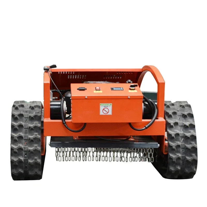 Customized CE Approve  AI robot Lawn Mower High Quality  Grass Cutting Machine Crawler Brush Cutter Electric Remote Control