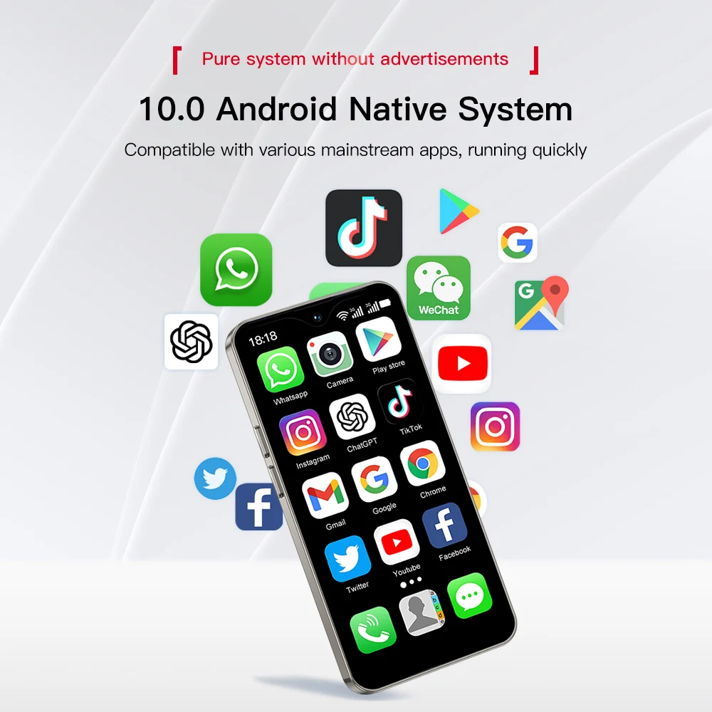 SERVO 4G LTE Mini Smartphone Android OS 4.3