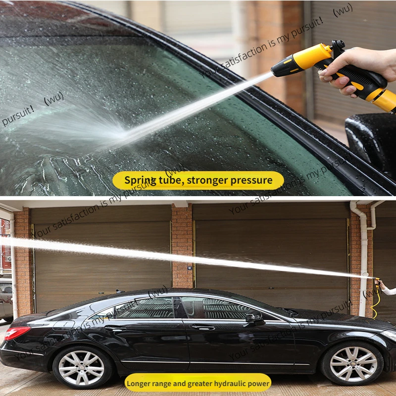 10-30M telescopic water pipe with high pressure nozzle. Extended hose, car cleaning tool set