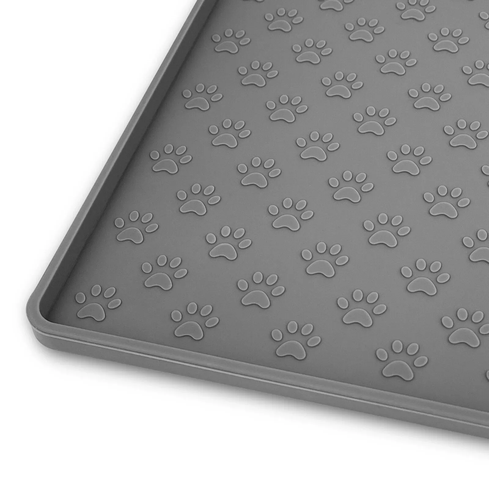 Pet Placemat Cat Food Bowl Mat Dog Feed Mat Cat Dog Drinking Feeding Placemat Silicone Waterproof Non-slip Pet Feeder Mats