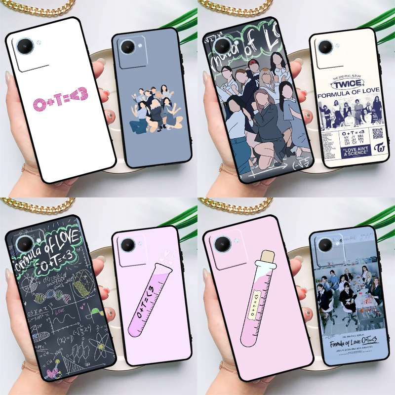 TWICE Formula of Love O+T=3 Kpop Case For Realme C55 C33 C31 C35 C30 C11 C15 C25s C21Y GT Neo 5 3T 2T 8 9 10 11 Pro Plus