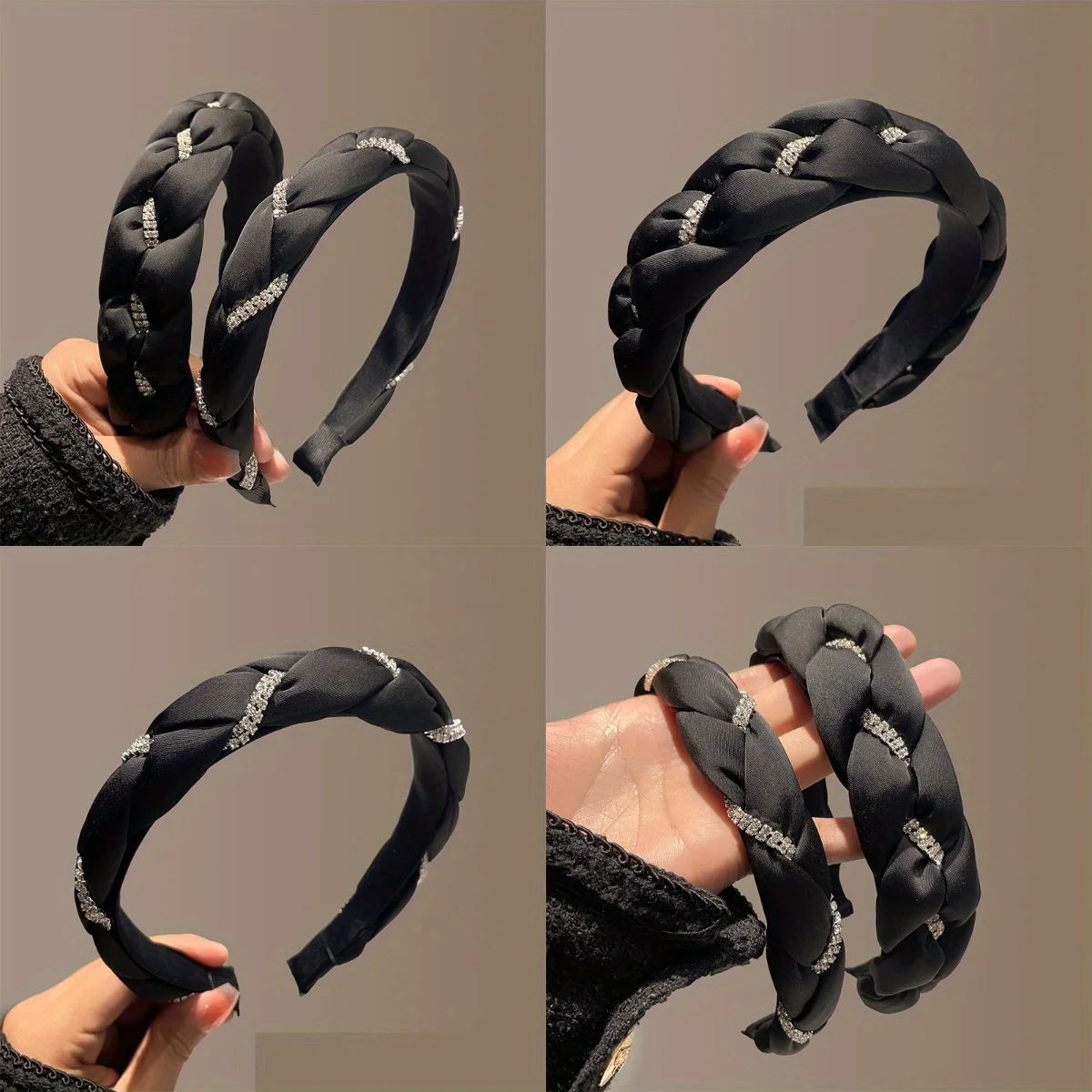 

High Crown Wide Headband Non-Slip Design Sweet Elegant Hair Hoop for Women Girls Daily Versatile Styling Hair Accessories
