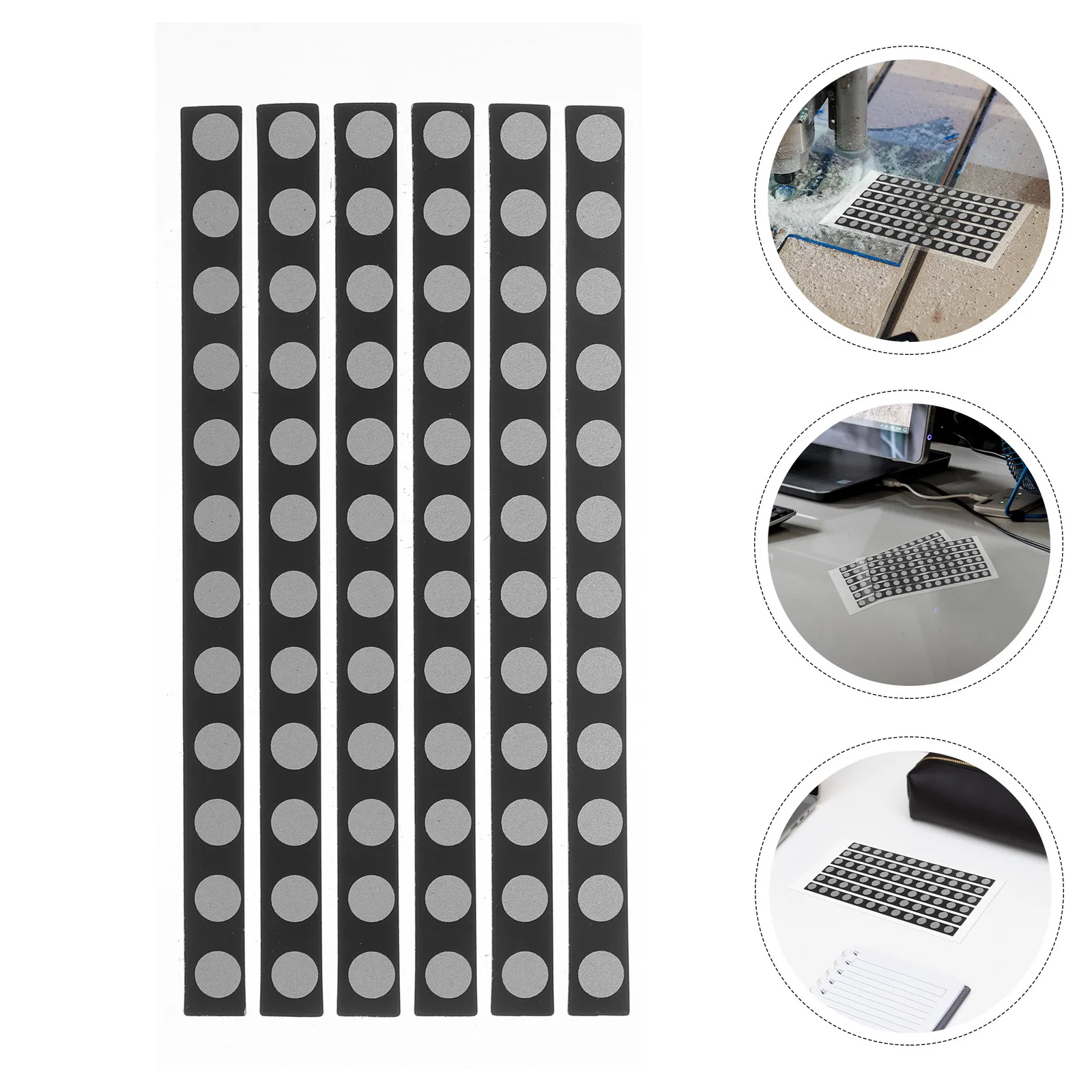 

High Reflective Scanner Dots 6Mm Round Precision Markers Accurate Diffuse Reflection Scanning Optical Tracking High Visibility