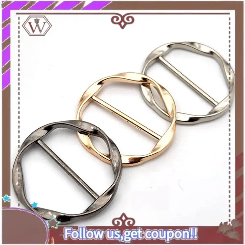 A95D-20PCS وشاح حلقة كليب التعادل الدائري كليب للنساء موضة تي شيرت تويست عقدة كليب مشبك دائرة الملابس حلقة التفاف حامل