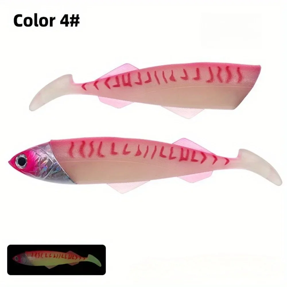 1Set Glow Head Slow-Sink Soft Lure 415g/516g | Extra Robuster Boot-Angelköder für Thunfisch & Hai | Tiefsee-Jigging – Detail 5