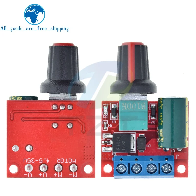 1/5PCS DC 4.5V-35V 5A 90W Motor Speed Controller Module Speed Regulator Adjust Board Switch 12V 24V
