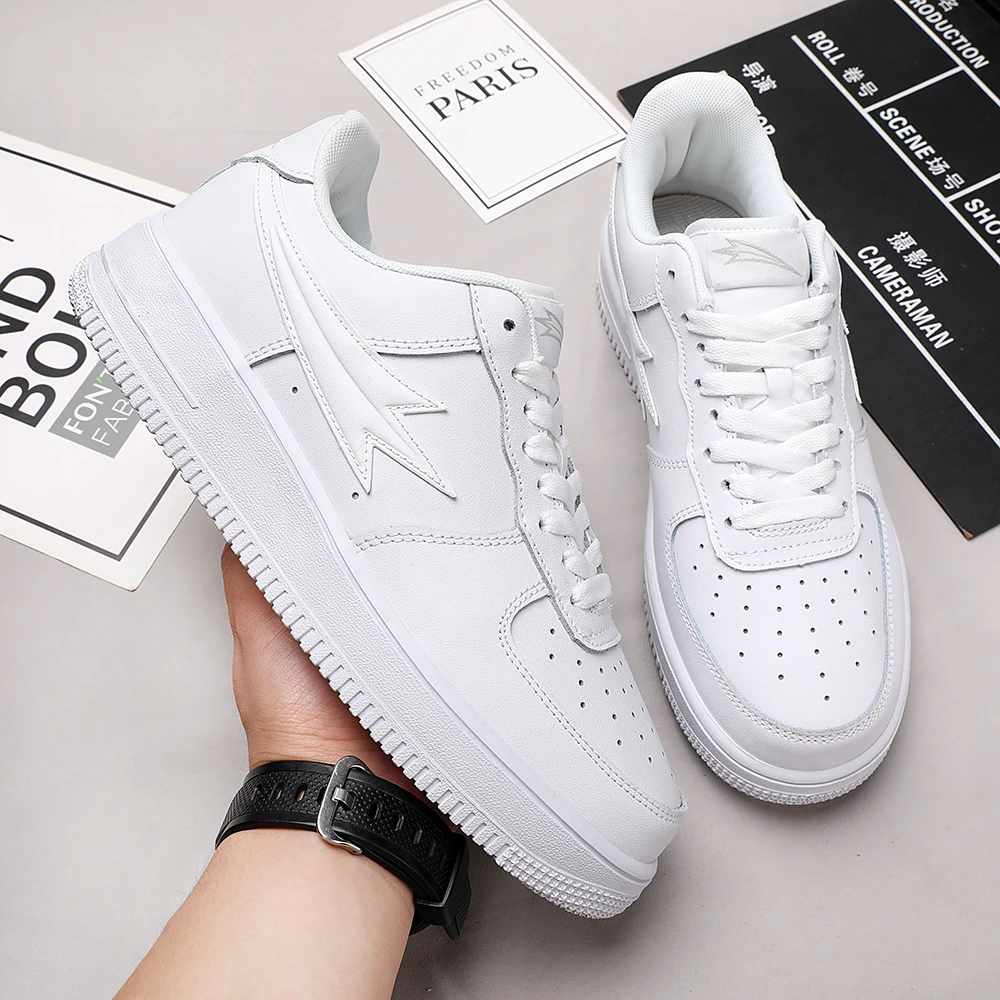 Men Women Air Force Shoes Genuine Leather Casual Sneakers shoes Leisure Comfort breathe tenis masculino Tennis sneakers shoes