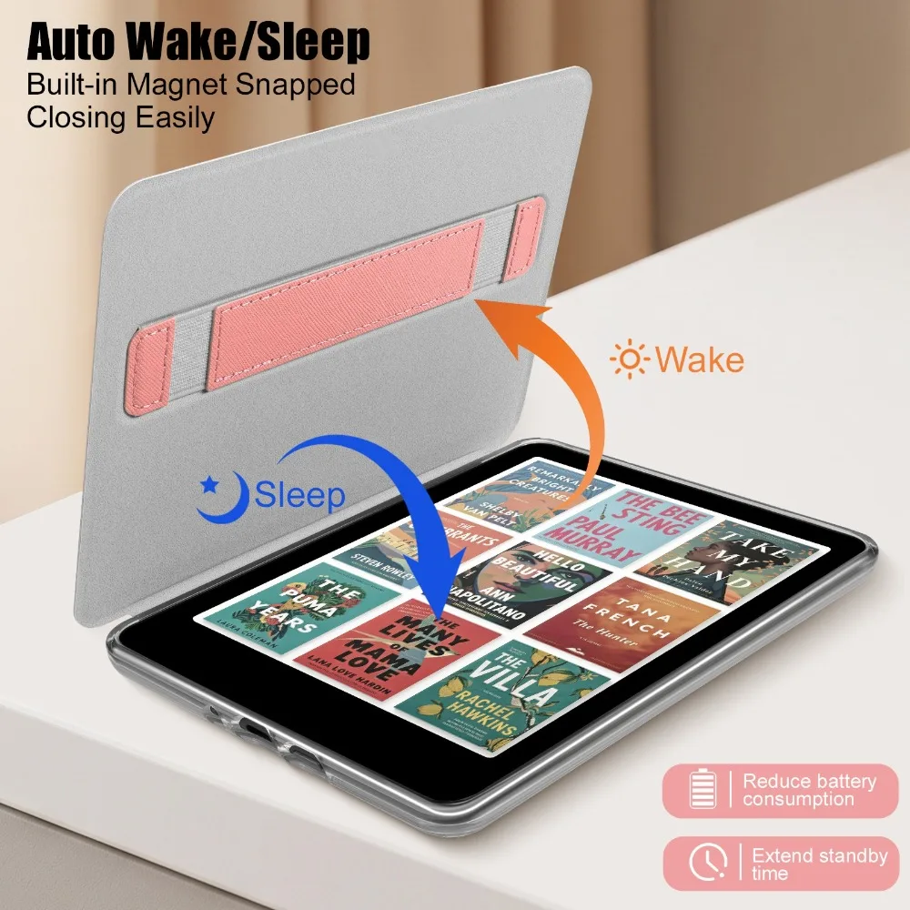 Adsorption Back TPU Cover Case For Kindle Paperwhite 12th Generation 2024,Colorsoft  7