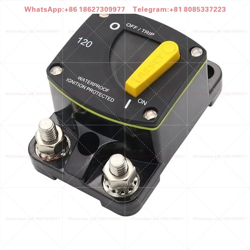 yacht circuit breaker manual reset modification overload protection fuse seat M8 switch circuit breaker 150A300A
