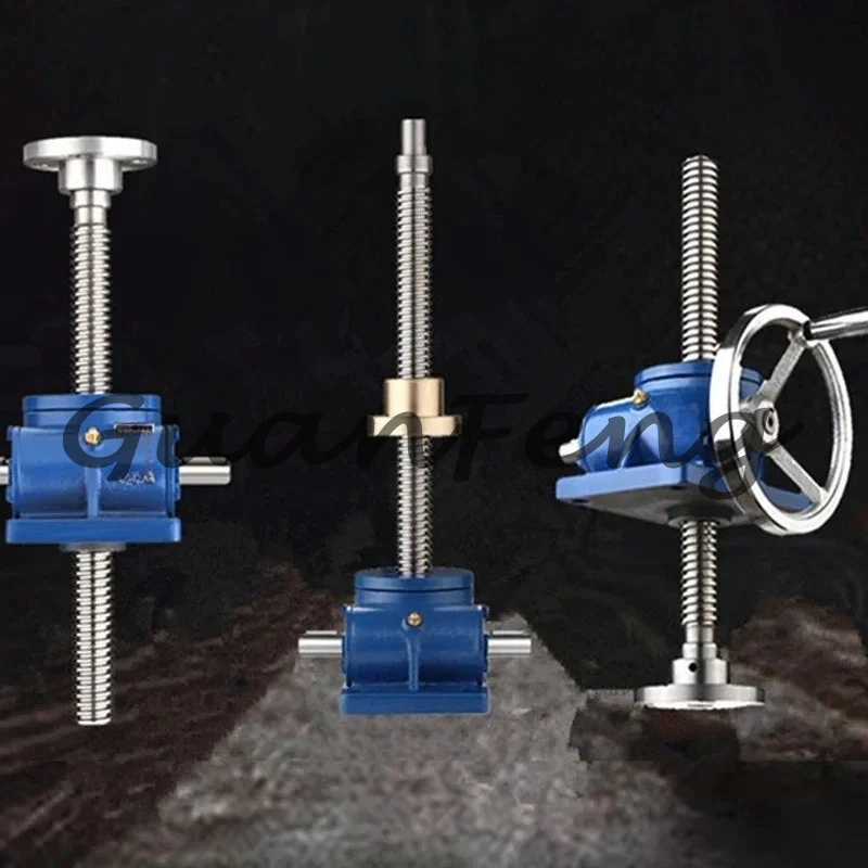Screw lifting hand wheel shaft ring hand worm lifting platform lifting reducer