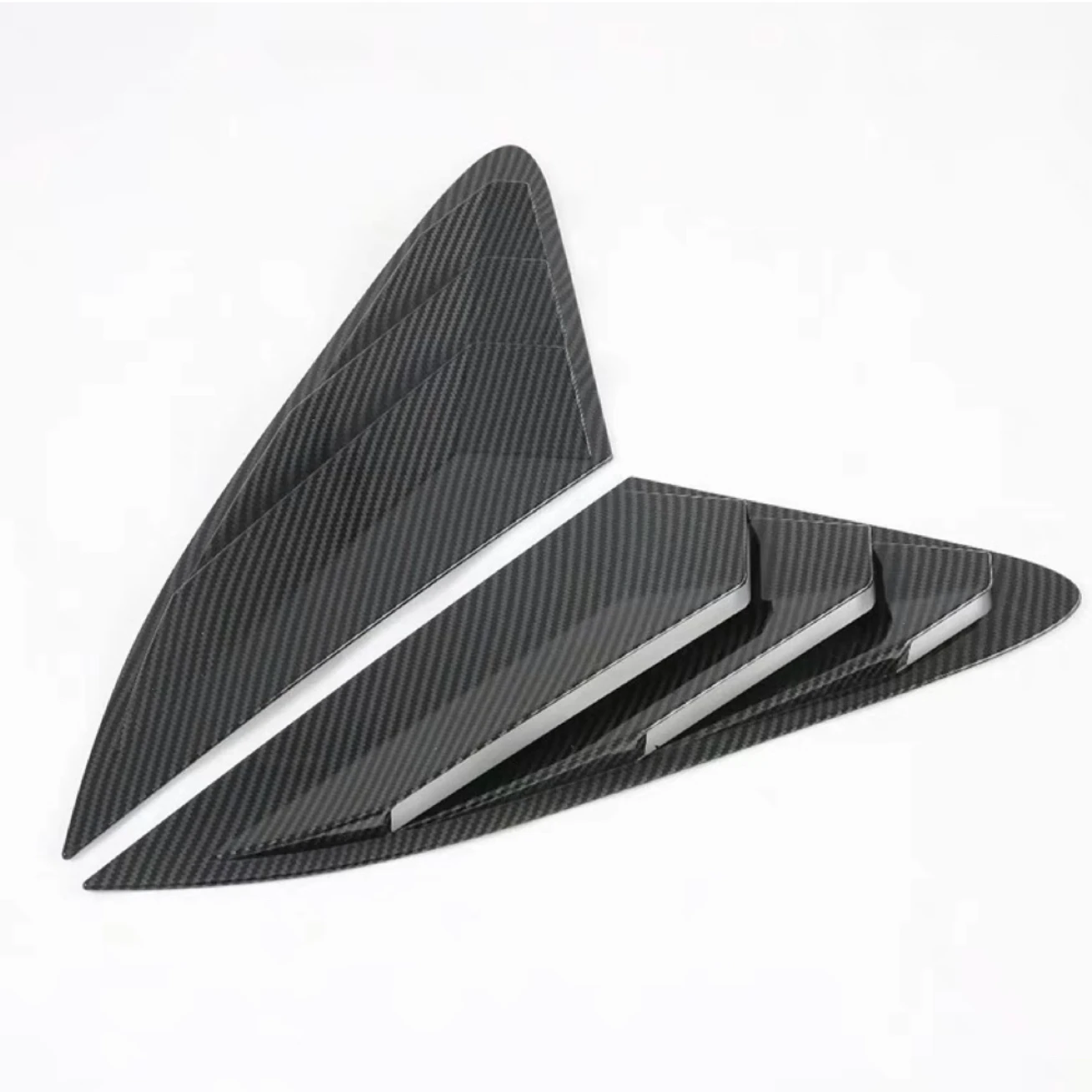 For Kia K5 2021 2022 Rear Side Window Louvers Air Vent Cover  Scoop Cover Accessories Glossy Black Carbon Fiber