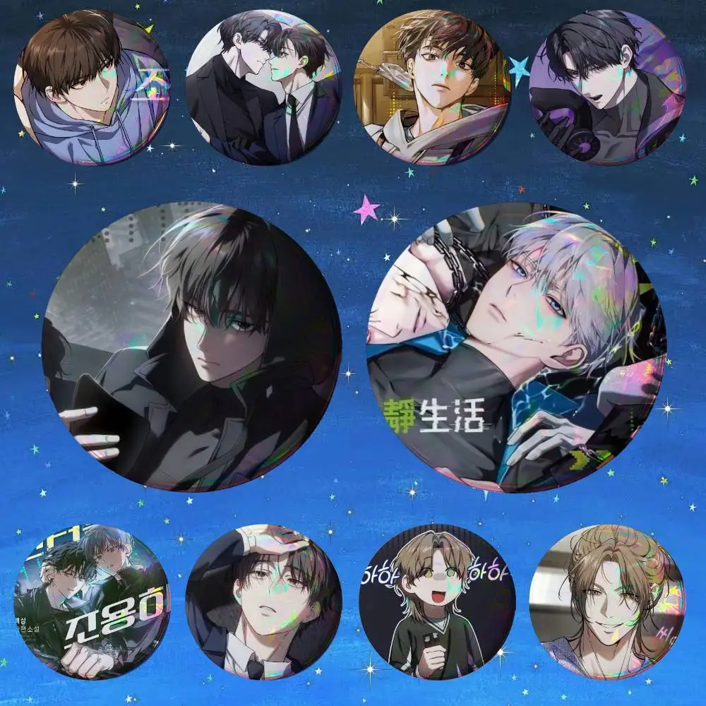 The H-Hunters Gonna Lay Now Bl   Badge Tinplate Meme Round Brooch for Hat Bag Creative Lapel Jewelry Accessories Gifts