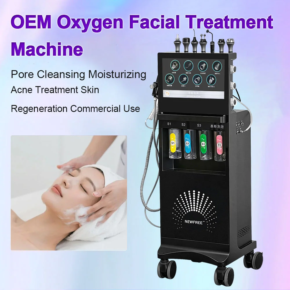 Professional 12 In 1 Hydra Machine Facial Oxygen Pore Cleansing Skin Rejuvenation Water Dermabrasion Hydration Beauty Equipment