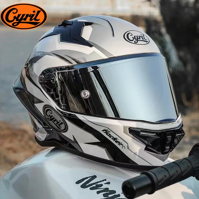 CYRIL R1 motorcycle helmet for men and women full-face motobike racing helmet large rear wing Casque Casco motocicleta Capacete