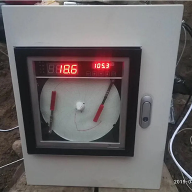 مسجل جدول درجة الحرارة والضغط على شكل دائرة ورقية أحادية/مزدوجة لاختبار الضغط الهيدروستاتيكي