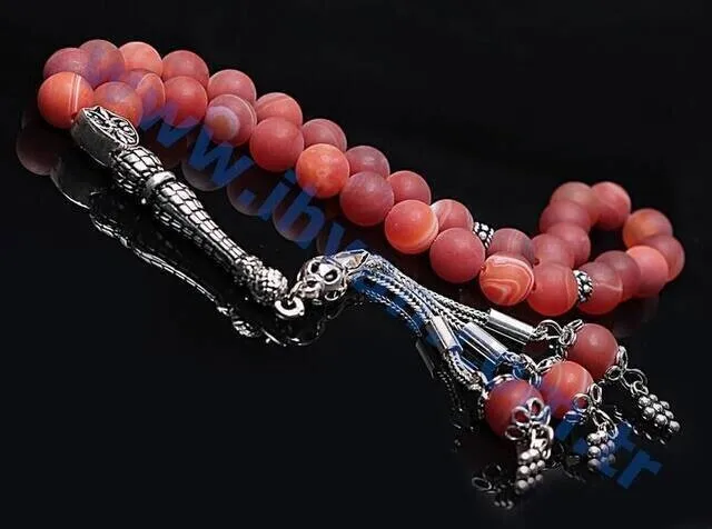 IQRAH Agate Stone Rosary (925 carat Silver)