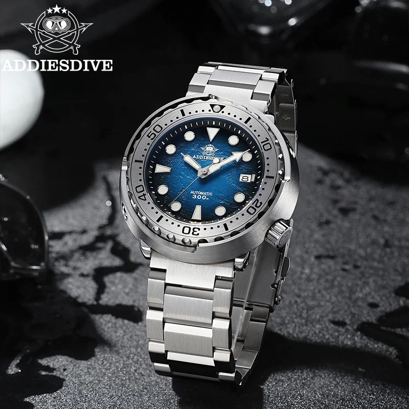 ADDIESDIVE New 41mm Diver Watch NH35 Automatic Mechanical Watches For Men Sapphire BGW9 Luminous Waterproof 30Bar Diving Reloj