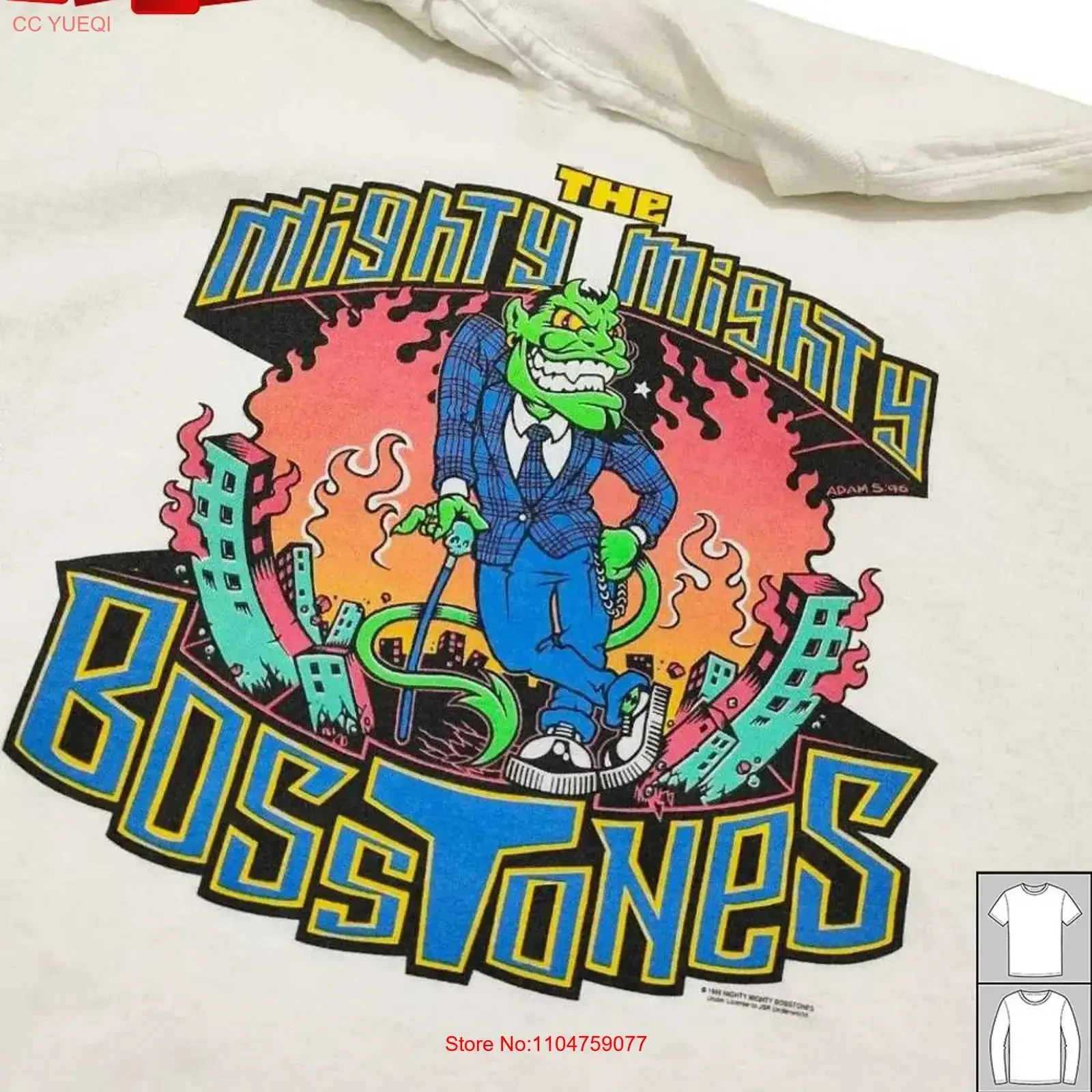 T-shirt THE MIGHTY BOSSTONES pour fans, taille 5XL, JJ598, vintage, lavé, respirant, vêtements décontractés de créateur, polyvalents, nouvelle collection populaire
