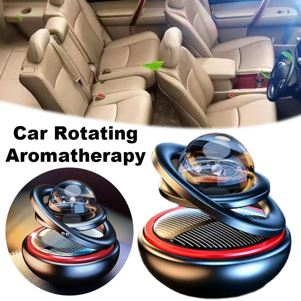 Solar Power Car Perfume Car Air Freshener Solar Ornaments Rotating Aromatherapy Perfume Ornaments Creative Car Diffuser image 3