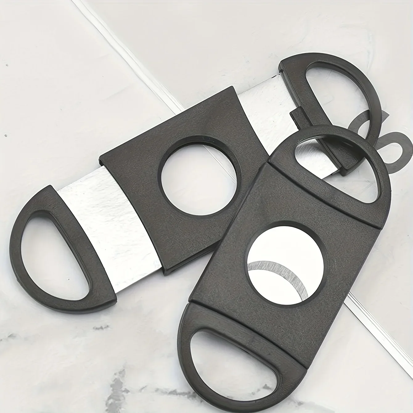 1pc Portable Stainless Steel Cigar Cutter, Mini Travel Scissors For Daily