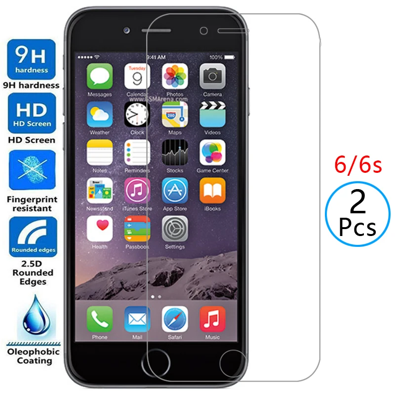 protective tempered glass for iphone 6s 6 s screen protector on i phone s6 iphone6 iphone6s safety film aphone aiphone iphon 9h