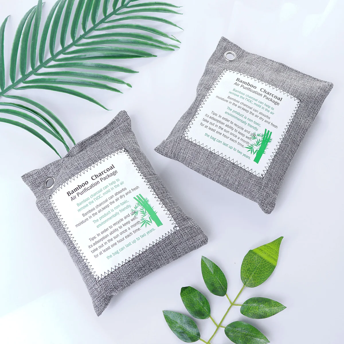 

4 Pcs Bamboo Charcoal Smell Removal Odor Absorber Air Freshener Purifier Non Toxic Fragrance Use