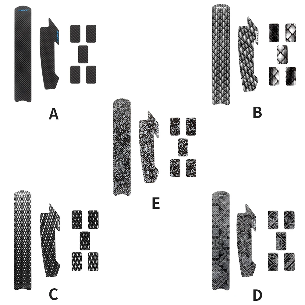 

TOOPRE Bike Chain Guard Cover Strong Adhesive Bike Chain Sticker Anti Scratch Protector Oil Resistant for Mountain Road Bicycle