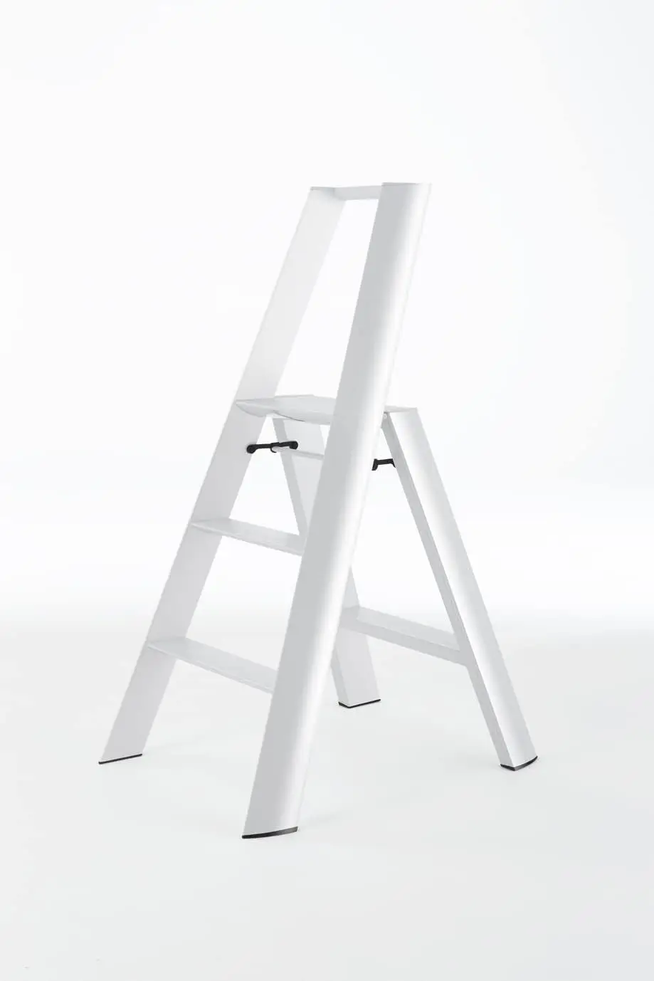 Ladders, Lucano Step Stool, Wide 3 Step, Ansi Certified, White