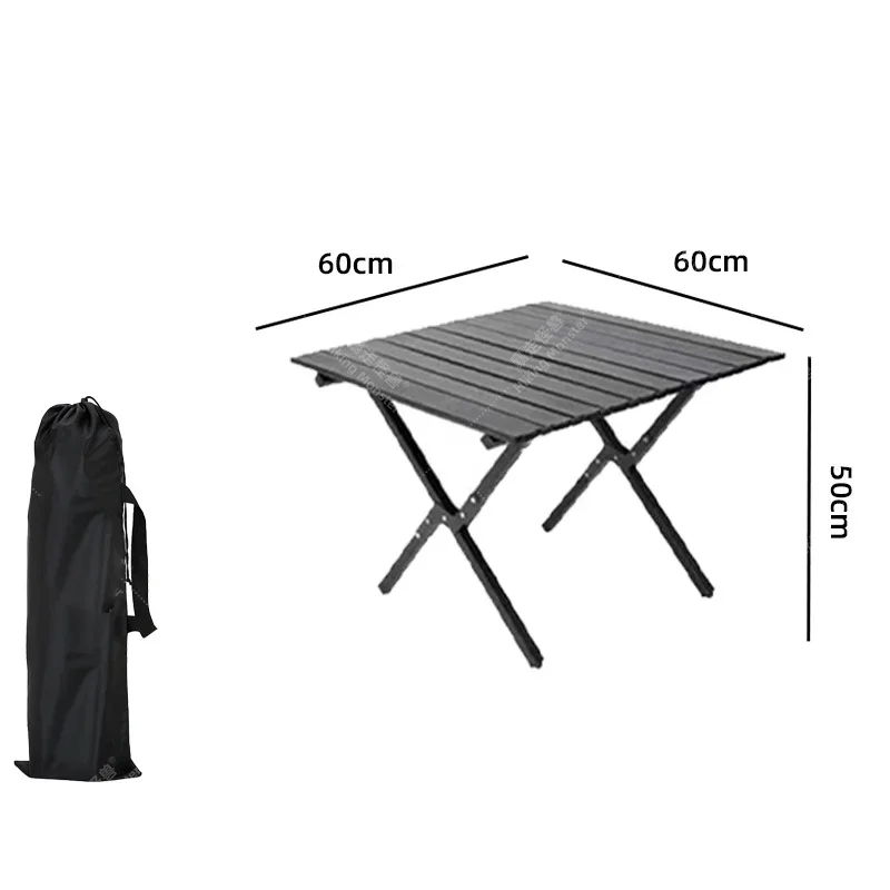 Custom Portable Carbon Steel Folding Picnic Table for Outdoor Dining for Beach Camping & Other Activities