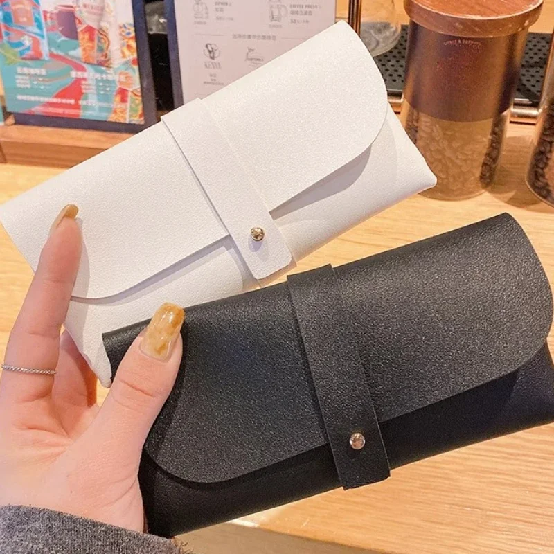 New Fashion Pu Leather Glasses Bag Protective Case Cover for Women Men Portable Sunglasses Case Box Reading Eyeglasses Bags