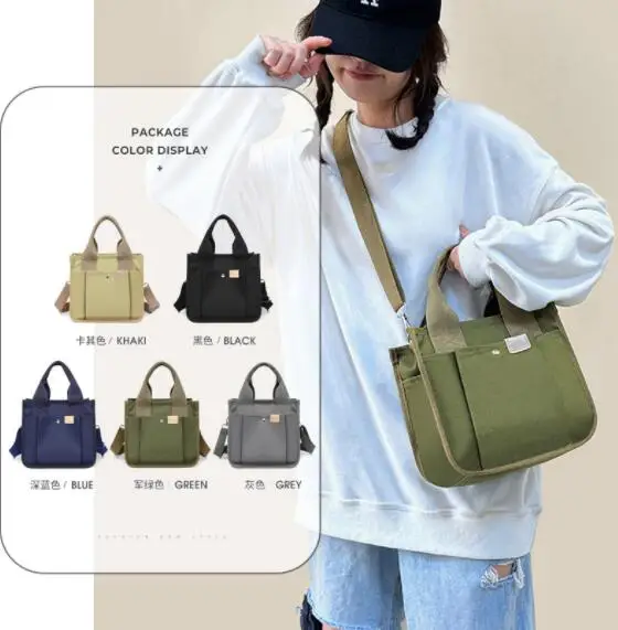 Canvas Bag Women Japanese Canvas Shoulder Bag Tote 가방 Hand Carry Women\'s Bag Large Capacity Crossbody Bags sac bolsos para mujer