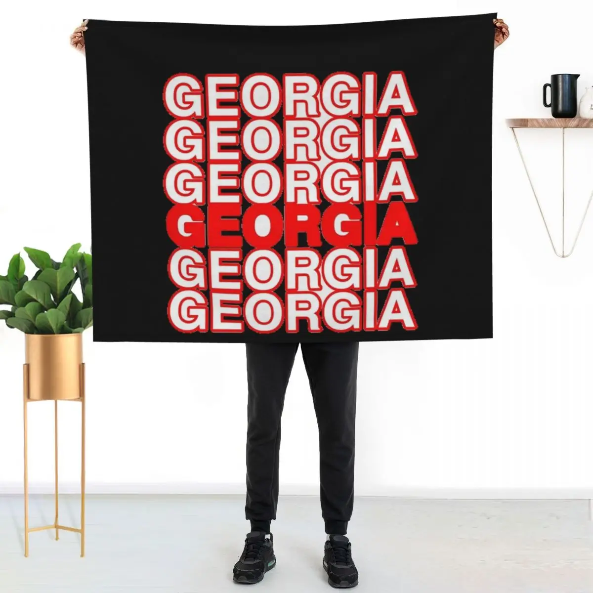 georgia Throw Blanket Easy Care Comfortable Blanket for Couch