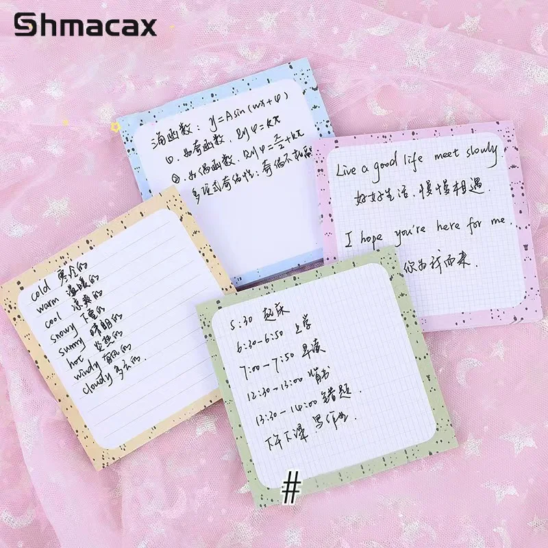 50 Sheets Cute Weekly Plan Daily Plan Pad Cream Color Sticky Note Pads Notepads School Stationery Office Supplies Memo Pad