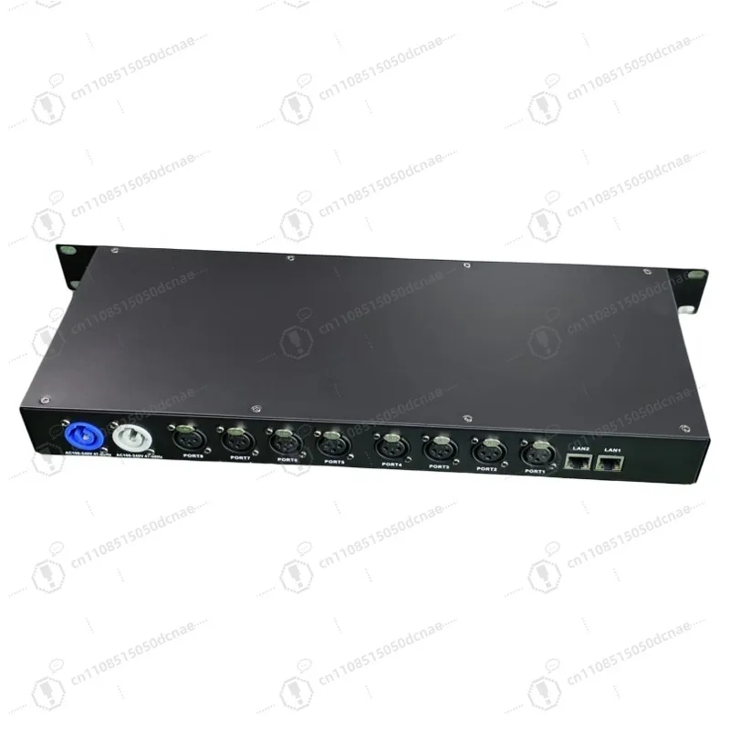 Professional 8-Way ArtNet DMX512 Network Node Expander Rack Mount Signal Distributor For Stage Event Lighting Control